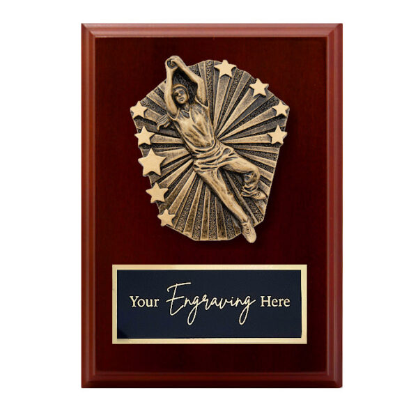 Cosmos Walnut Plaque Cricket Female Fielding