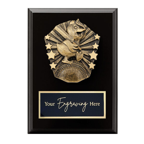 Cosmos Black Plaque Duck