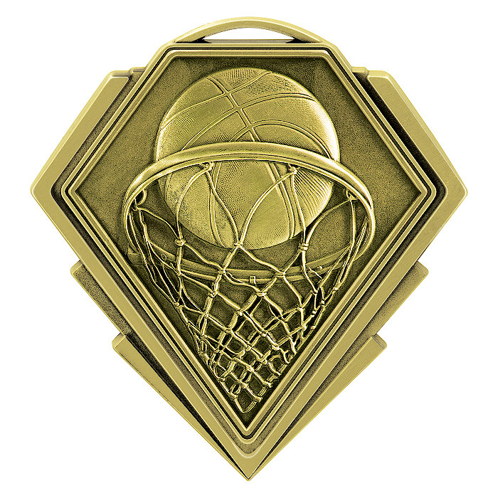 Diamond Basketball Medal