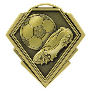 Diamond Football / Soccer Medal